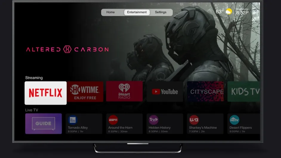 Your Streams screen