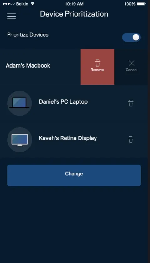 Linksys Smart Wifi app screen 6