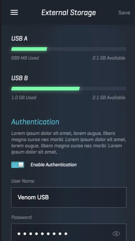 Linksys Venom app screen 3