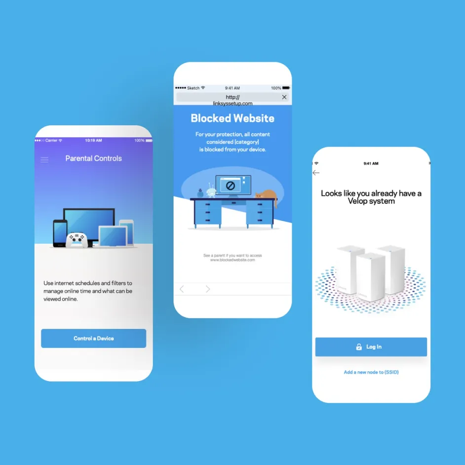 Velop app screen 2